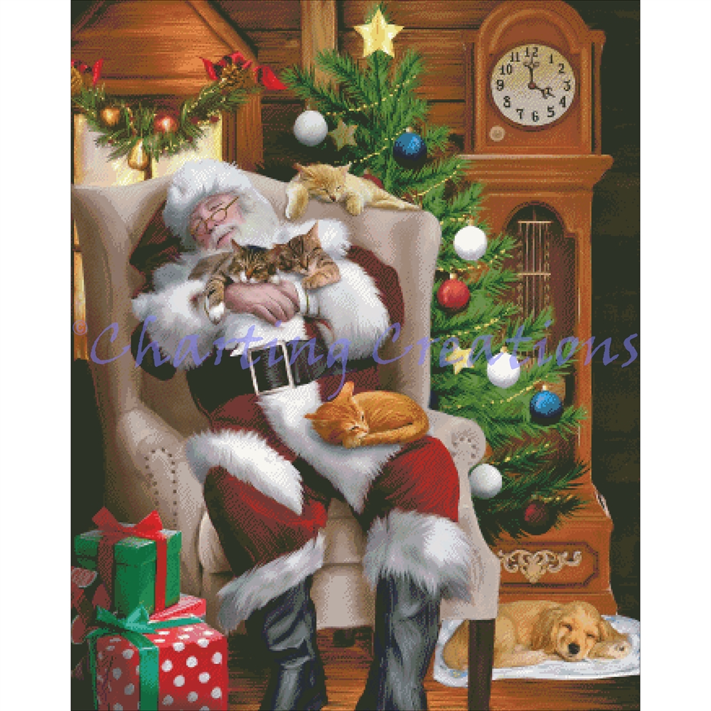 Santa Cat Nap
